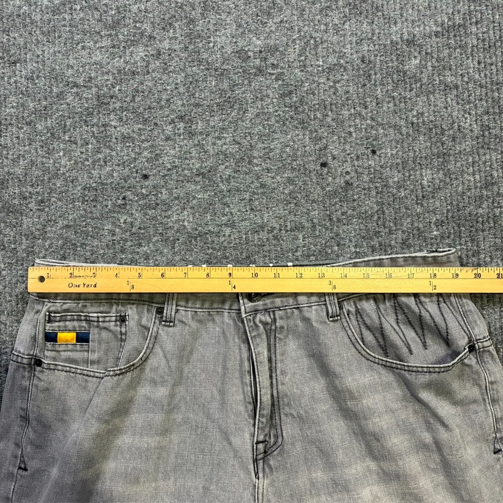 Cavi Knox Regular Straight Fit Jeans Mens Size 40x35 Gray Denim High Rise - Picture 6 of 16
